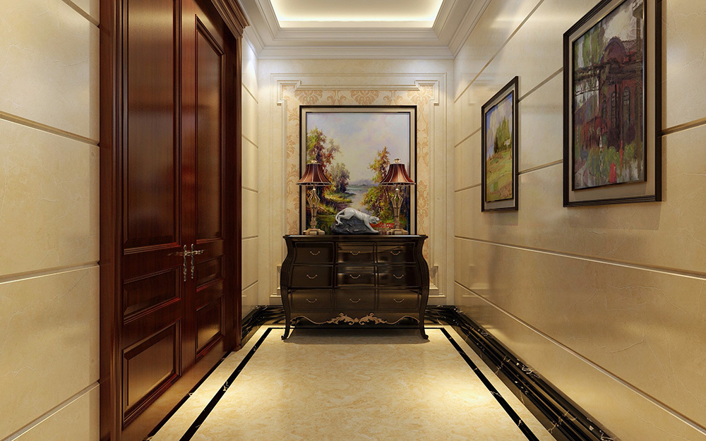 歐式風格別墅裝修設計效果圖-龍光天瀛別墅430平米-別墅走廊裝修設計 歐式風格別墅裝修設計效果圖-龍光天瀛別墅430平米-別墅走廊裝修設計