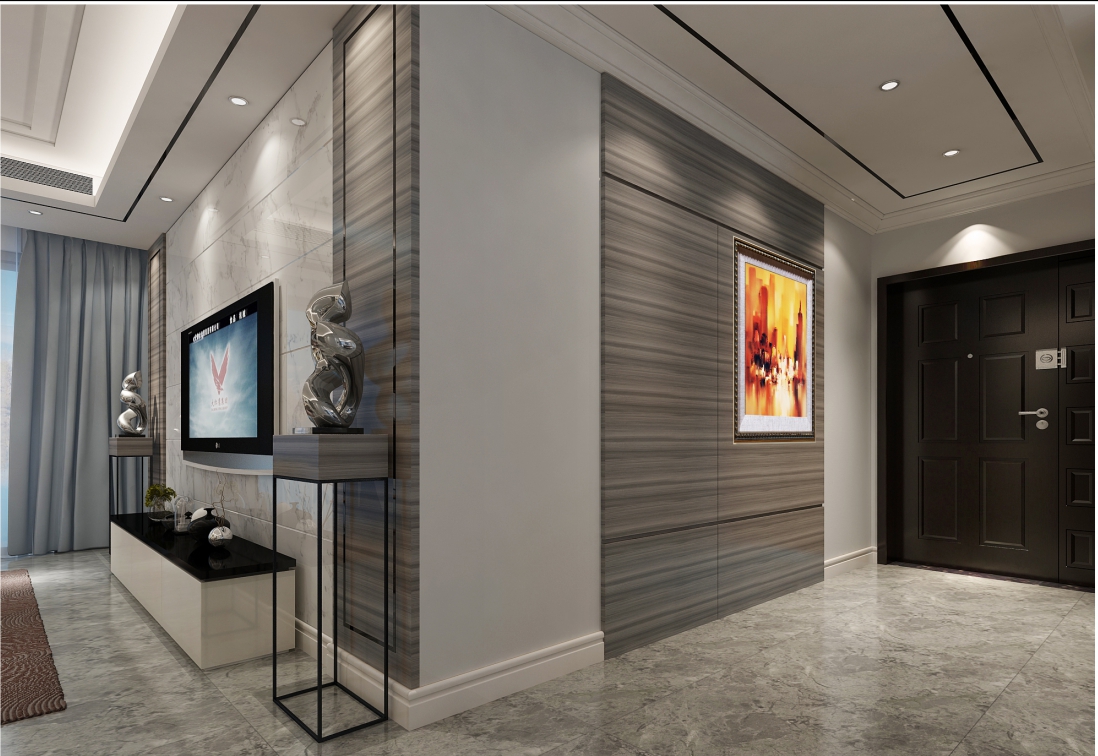 廣州市凱旋新世界歐式風格四居室裝修案例