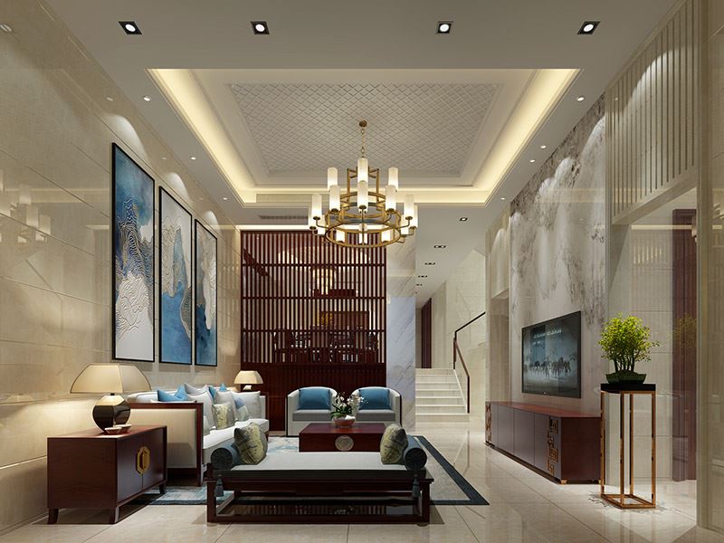 泰州市碧波苑現代簡約風格別墅裝修案例