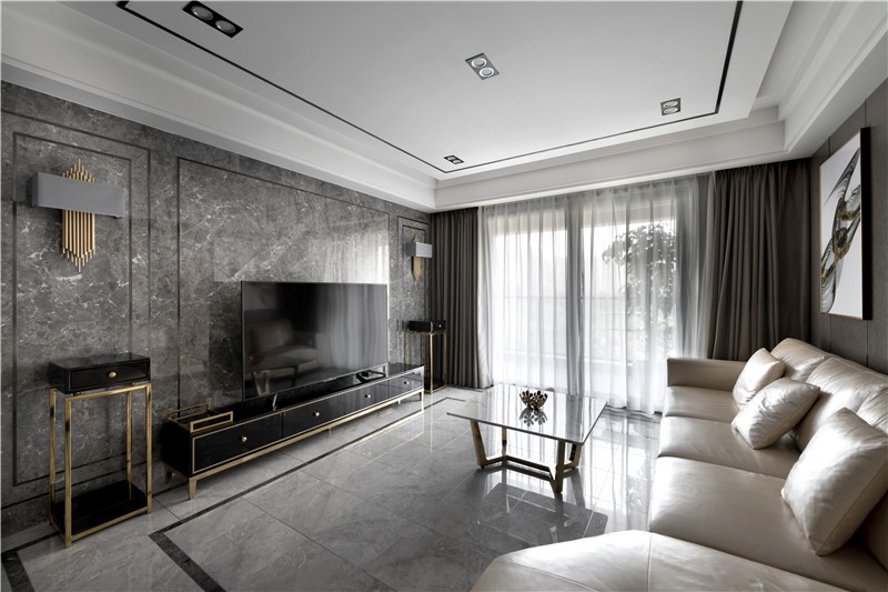 裝修公司現代輕奢風格裝修效果圖-客廳 裝修公司現代輕奢風格裝修效果圖-客廳