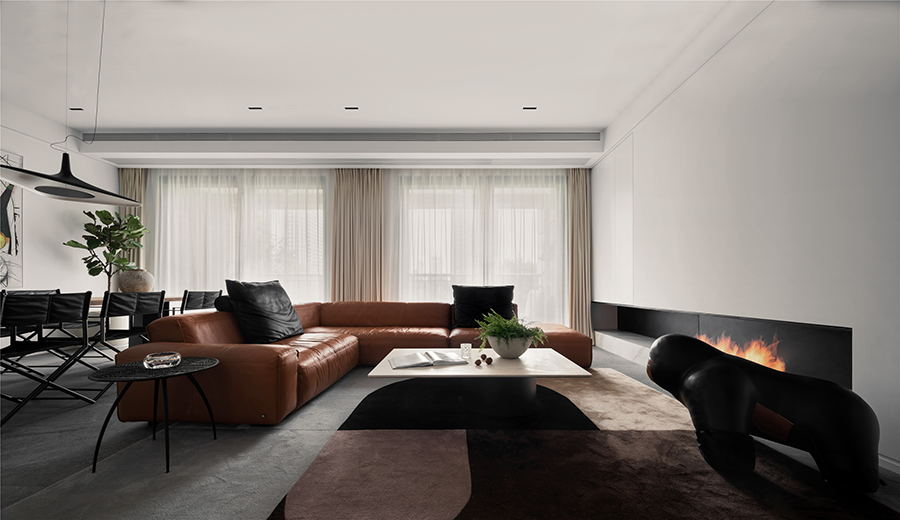 現(xiàn)代極簡風格室內(nèi)家裝案例效果圖-客廳 現(xiàn)代極簡風格室內(nèi)家裝案例效果圖-客廳