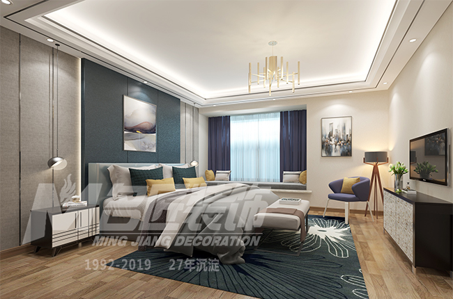 輕奢風(fēng)格室內(nèi)裝修效果圖-博奧城三居205平米-臥室 輕奢風(fēng)格室內(nèi)裝修效果圖-博奧城三居205平米-臥室