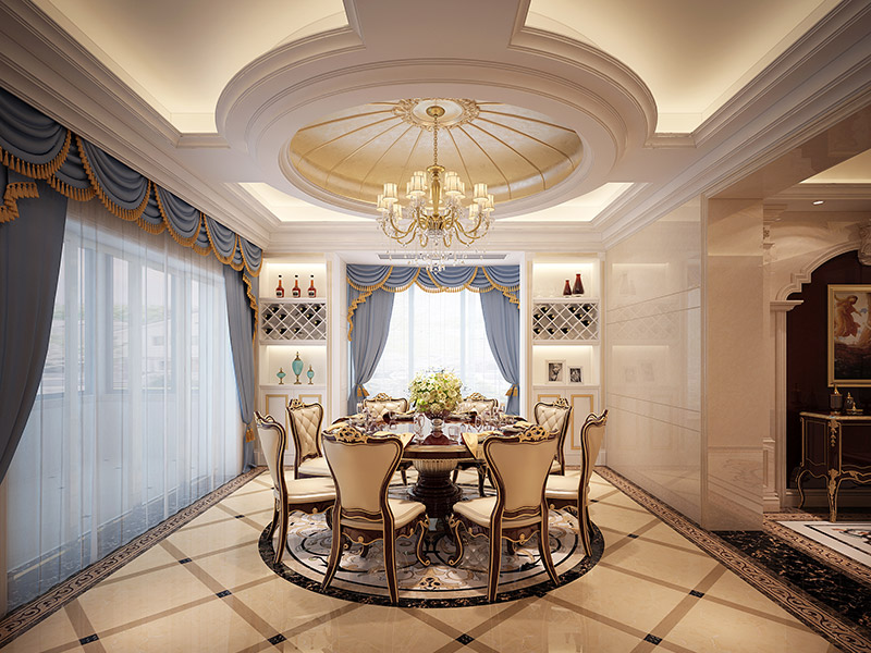 潮州市安盛花苑輕奢風格別墅裝修案例