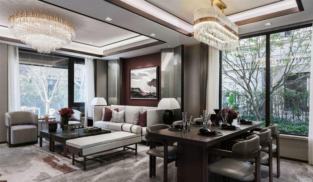 佛山市金地·中南·新城大境新中式風(fēng)格別墅裝修案例