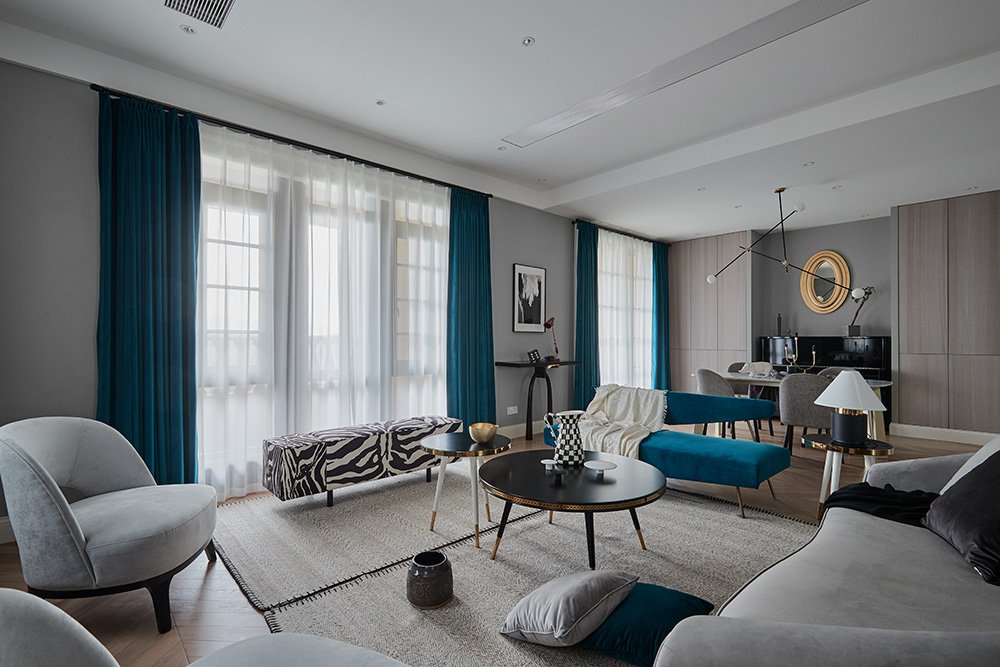 在起風的季節心理向往著柔軟的裝飾設計，平凡地過著舒心的生活-客廳