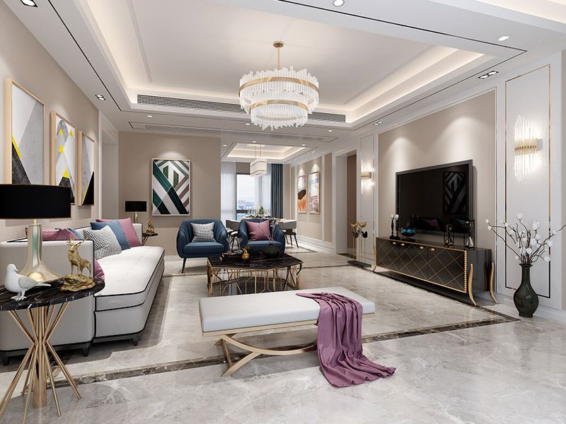 泰州市濱江新寓現代簡約風格三居室裝修案例