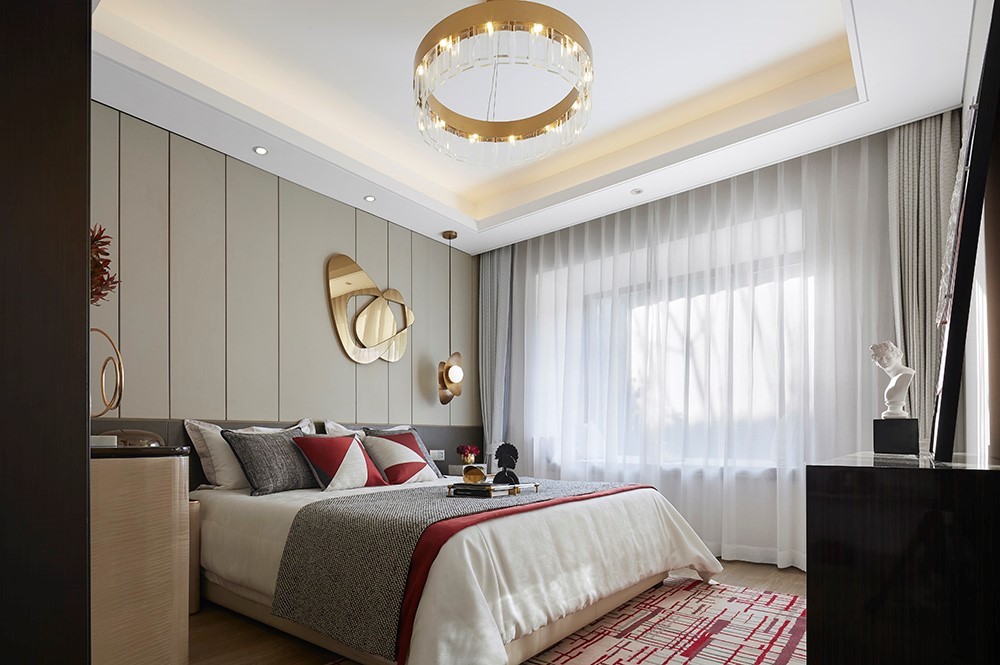 時(shí)尚輕奢風(fēng)格室內(nèi)家裝案例效果圖-臥室 時(shí)尚輕奢風(fēng)格室內(nèi)家裝案例效果圖-臥室