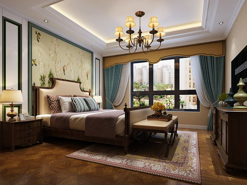 泰州市百富紳財富廣場小區歐式風格三居室裝修案例