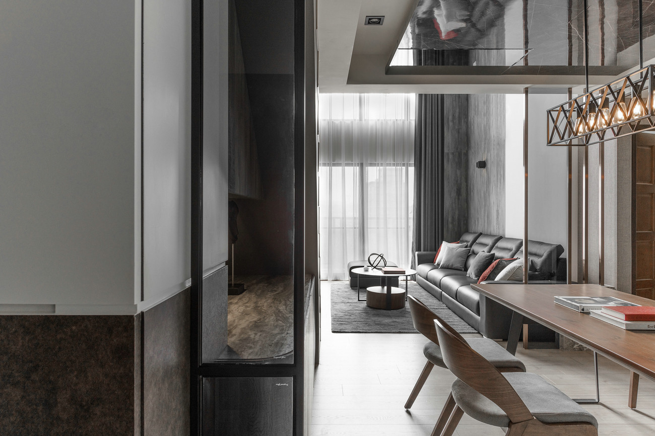 裝修公司現代輕奢風格室內裝修效果圖-餐廳 裝修公司現代輕奢風格室內裝修效果圖-餐廳