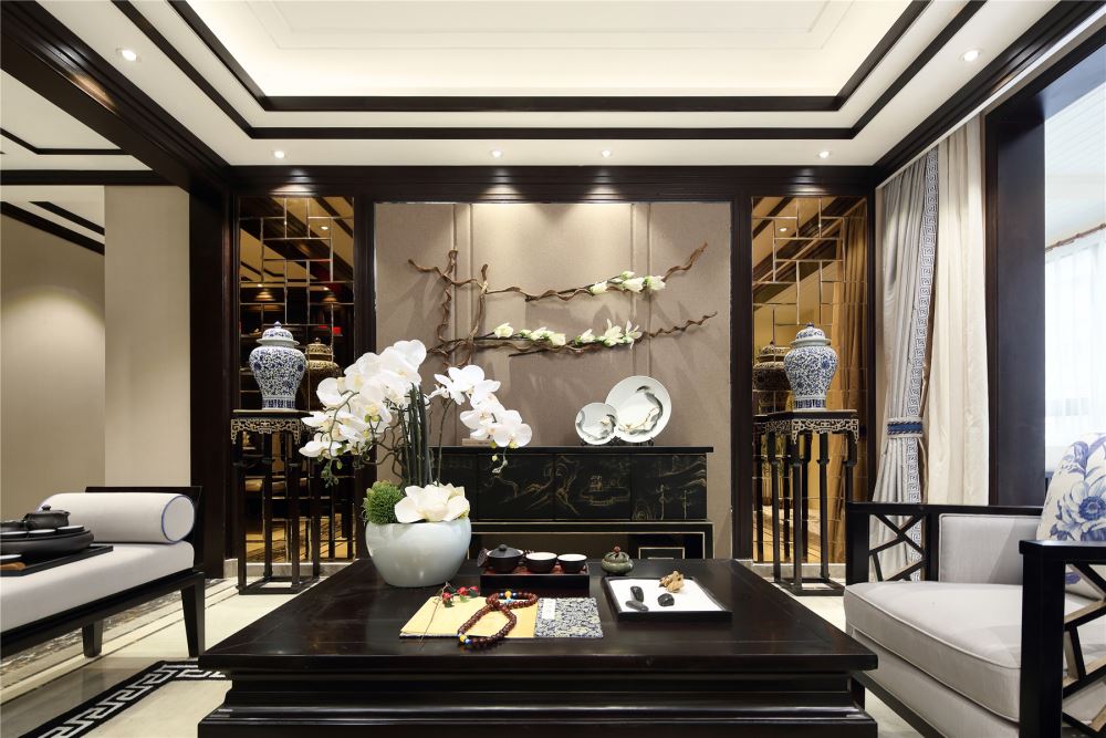 江門市天鵝灣新古典風格四居室裝修案例