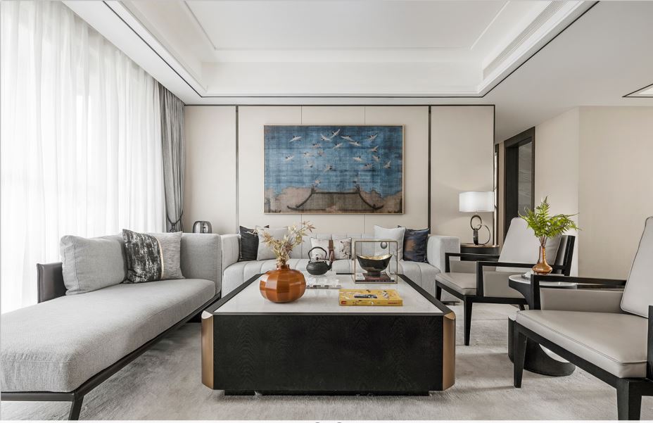 江門市東成家園新中式風格四居室裝修案例