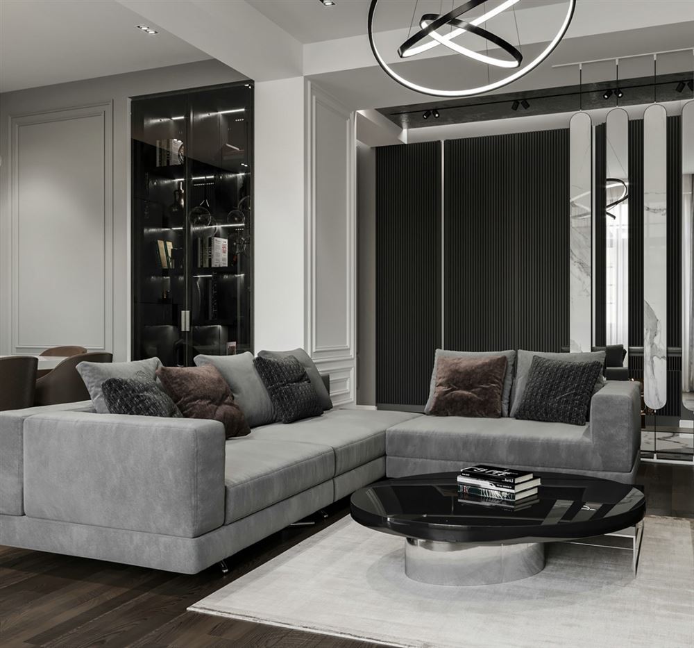 陽江市福達(dá)公館現(xiàn)代簡約風(fēng)格三居室裝修案例