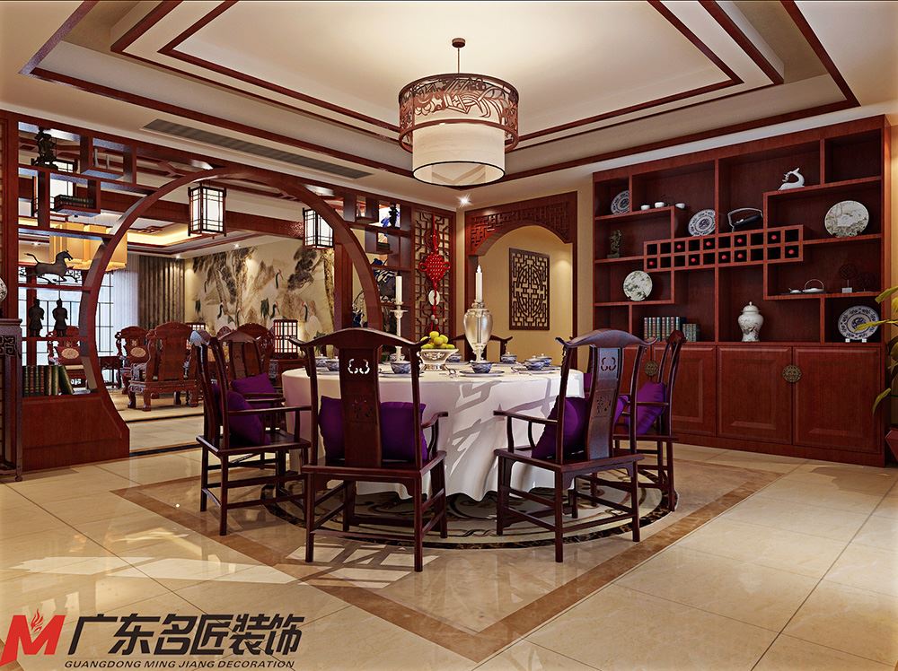 青島市魯信長春花園新古典風(fēng)格四居室裝修案例