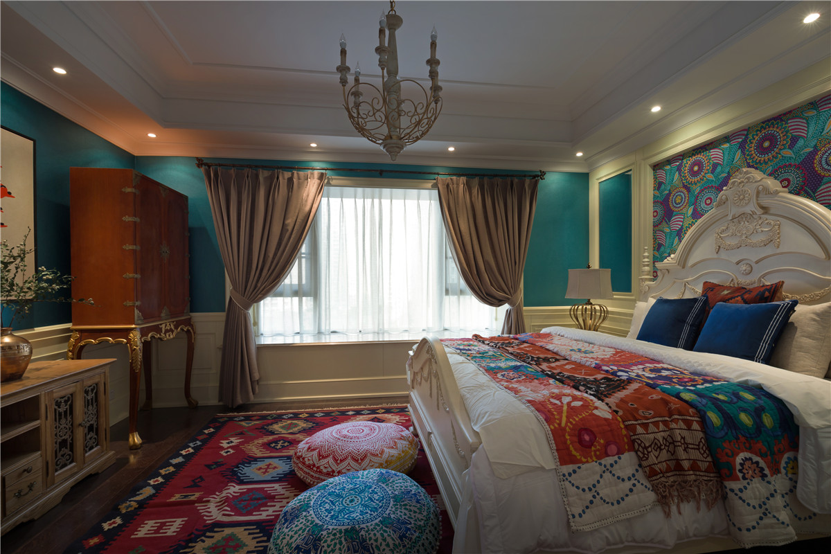 田園混搭風格家裝設計室內(nèi)裝修效果圖-臥室 田園混搭風格家裝設計室內(nèi)裝修效果圖-臥室