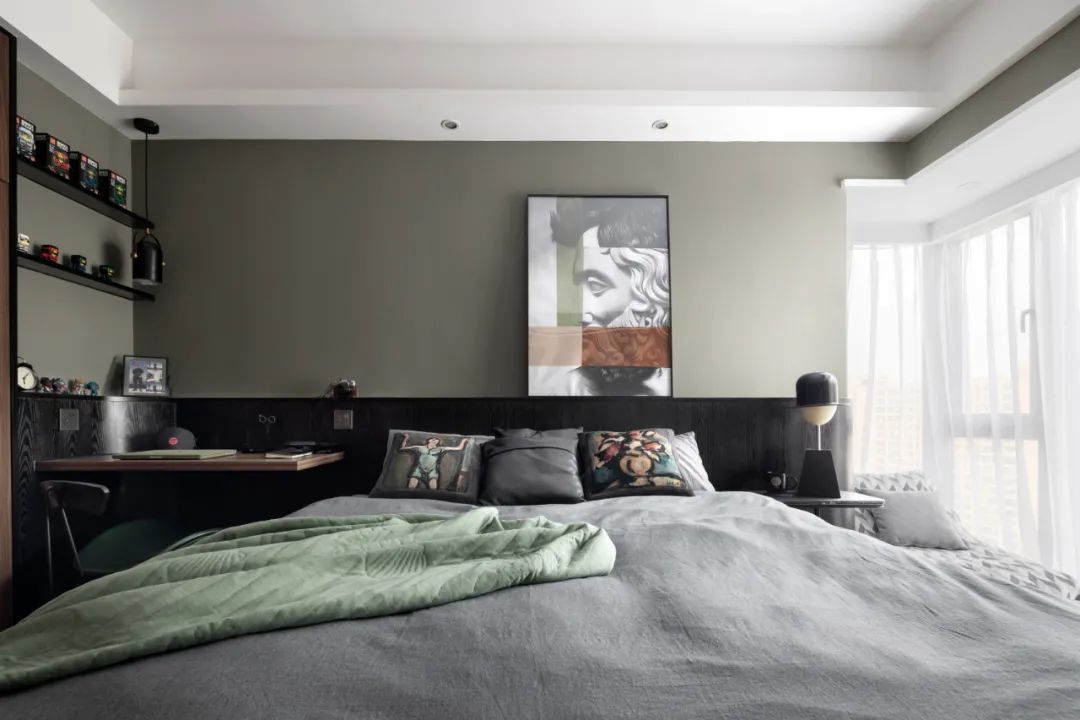 現代復古混搭風格室內設計家裝案例-臥室 現代復古混搭風格室內設計家裝案例-臥室