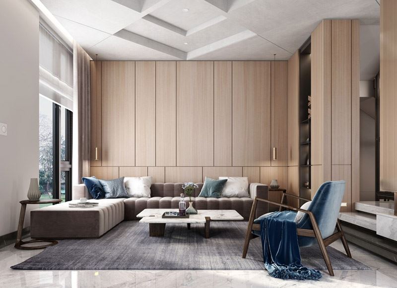 江門市東興大道住宅樓新中式風(fēng)格別墅裝修案例