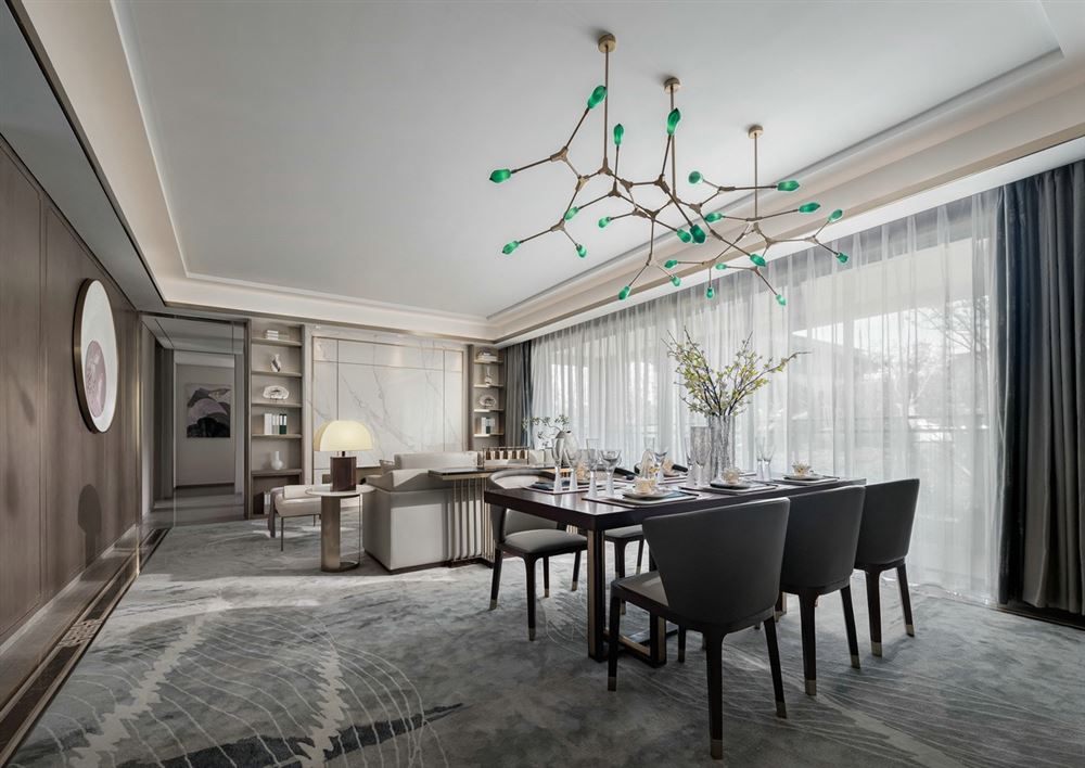 江門市碧桂園濱江壹號(hào)新中式風(fēng)格四居室裝修案例