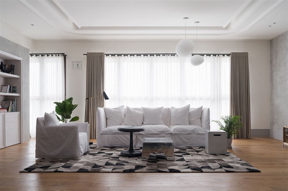 廣州市荔港南灣北歐風格三居室裝修案例