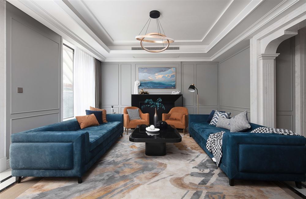 廣州市東華西路小區輕奢風格三居室裝修案例