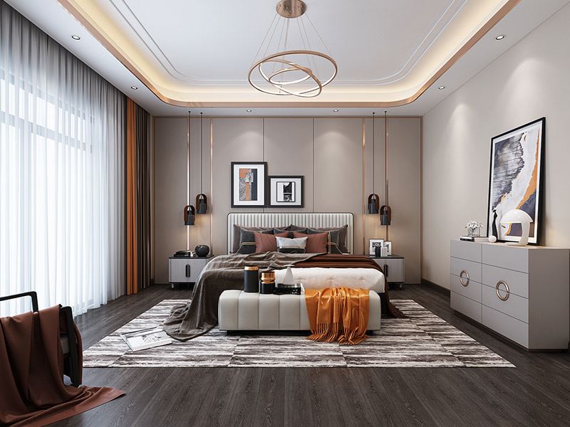 楚雄彝族自治州楚雄碧桂園輕奢風格別墅裝修案例