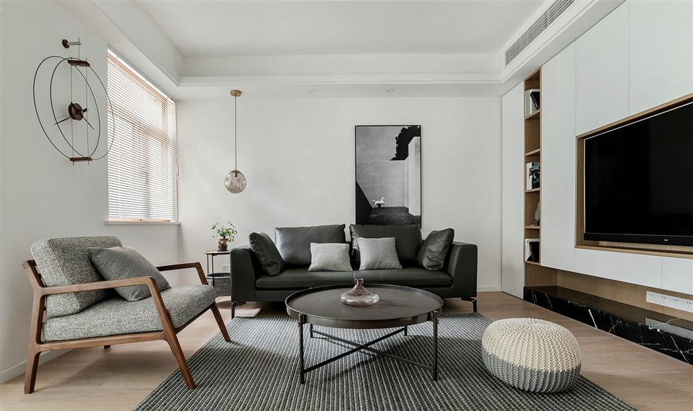 惠州市碧桂園十里銀灘現代簡約風格三居室裝修案例