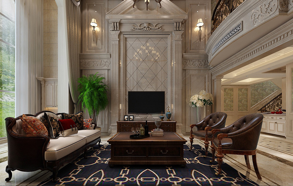 歐式風(fēng)格別墅裝修設(shè)計效果圖-美的御海東郡別墅460平米-別墅背景墻裝修設(shè)計 歐式風(fēng)格別墅裝修設(shè)計效果圖-美的御海東郡別墅460平米-別墅背景墻裝修設(shè)計