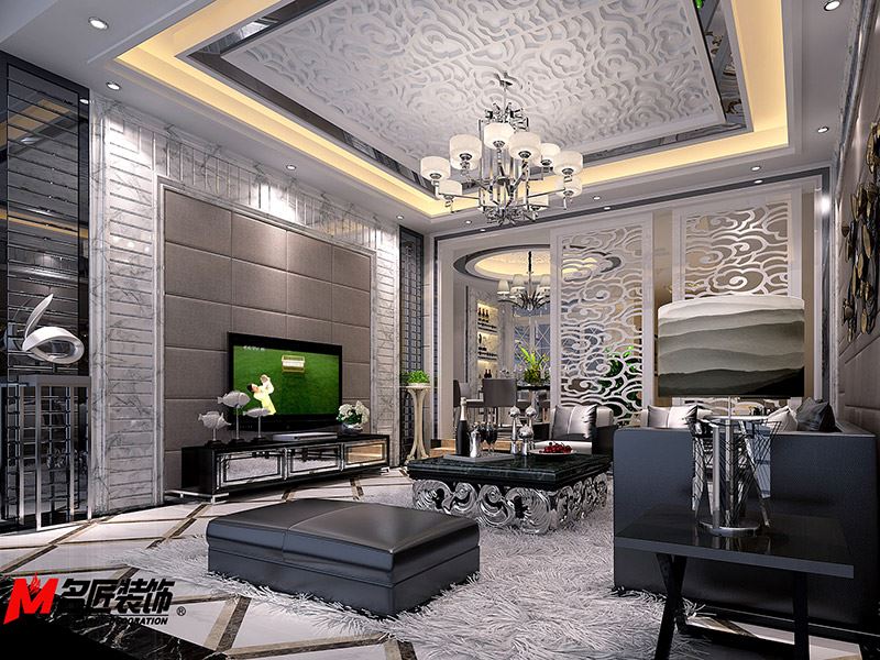 河源市松濤居現代簡約風格別墅裝修案例