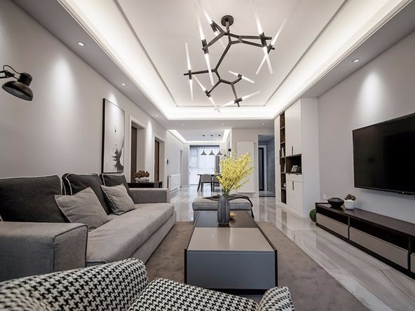 廣州市華發(fā)中央公園現(xiàn)代簡約風(fēng)格三居室裝修案例