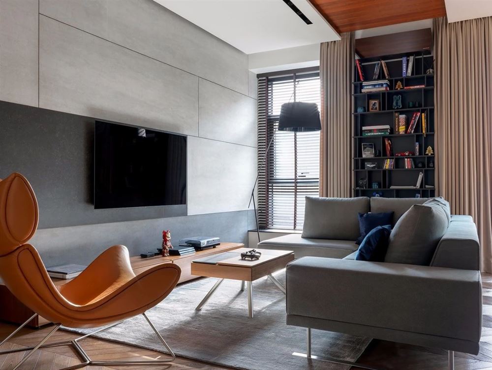 南寧市世茂茂御府別墅輕奢風格三居室裝修案例