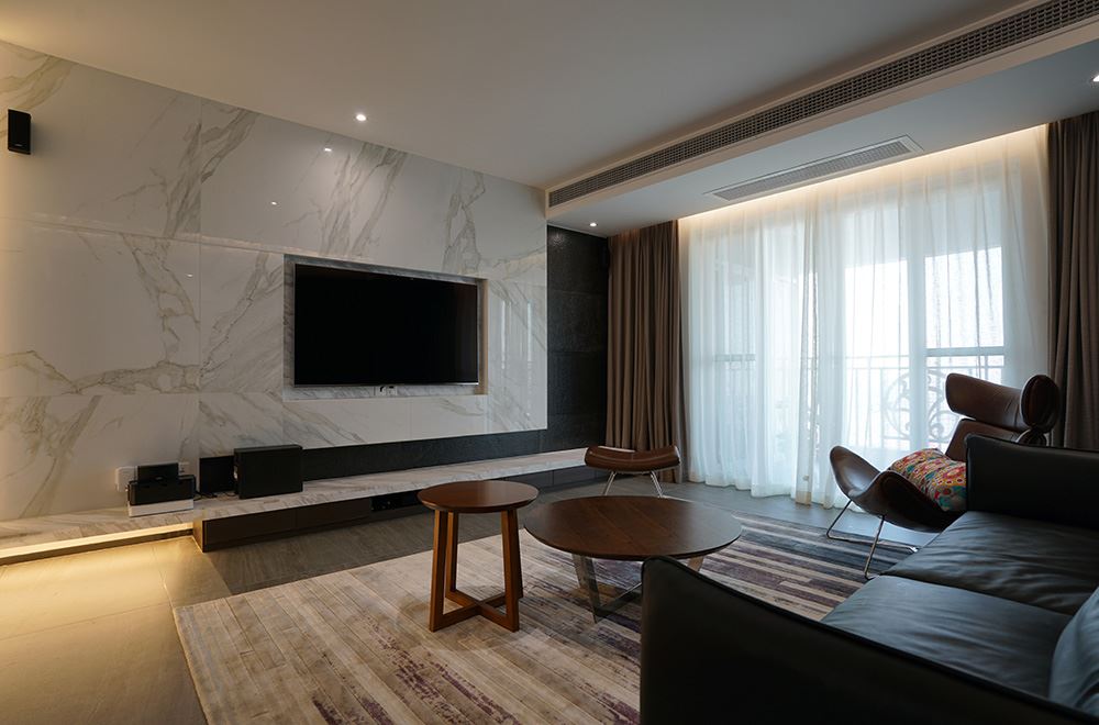 廣州市富力東堤灣現(xiàn)代簡約風(fēng)格三居室裝修案例