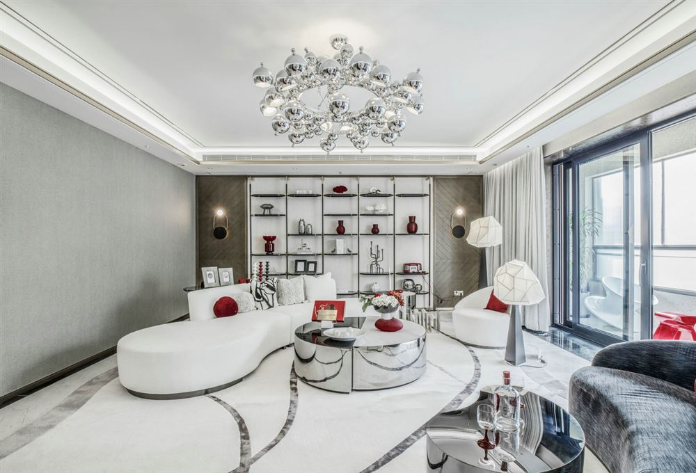 江門市碧桂園山水豪園輕奢風(fēng)格三居室裝修案例