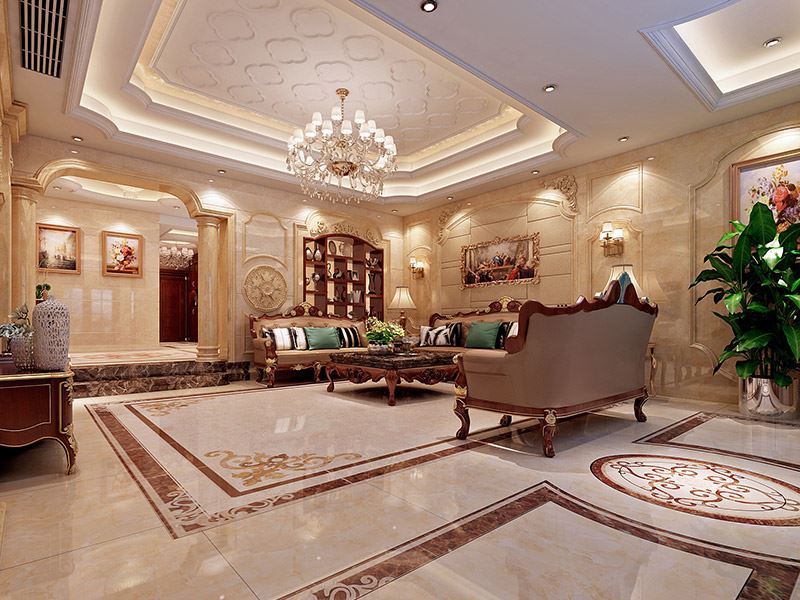 河源市富隆大樓歐式風格別墅裝修案例