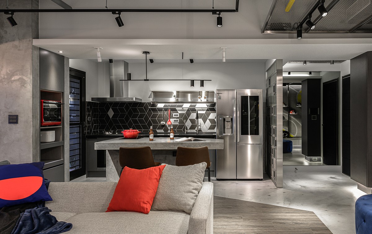 現(xiàn)代工業(yè)風(fēng)格家裝設(shè)計(jì)室內(nèi)裝修效果圖-餐廳 現(xiàn)代工業(yè)風(fēng)格家裝設(shè)計(jì)室內(nèi)裝修效果圖-餐廳