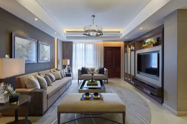 佛山市招商·悅府新中式風格四居室裝修案例