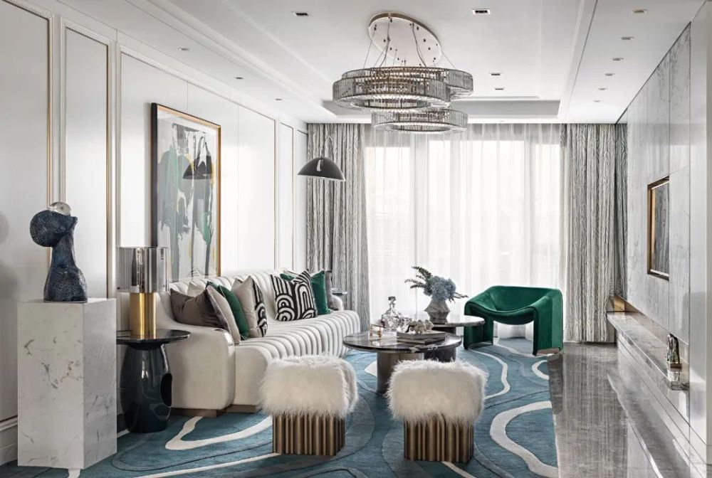 楚雄彝族自治州城市花園(永仁)輕奢風(fēng)格別墅裝修案例