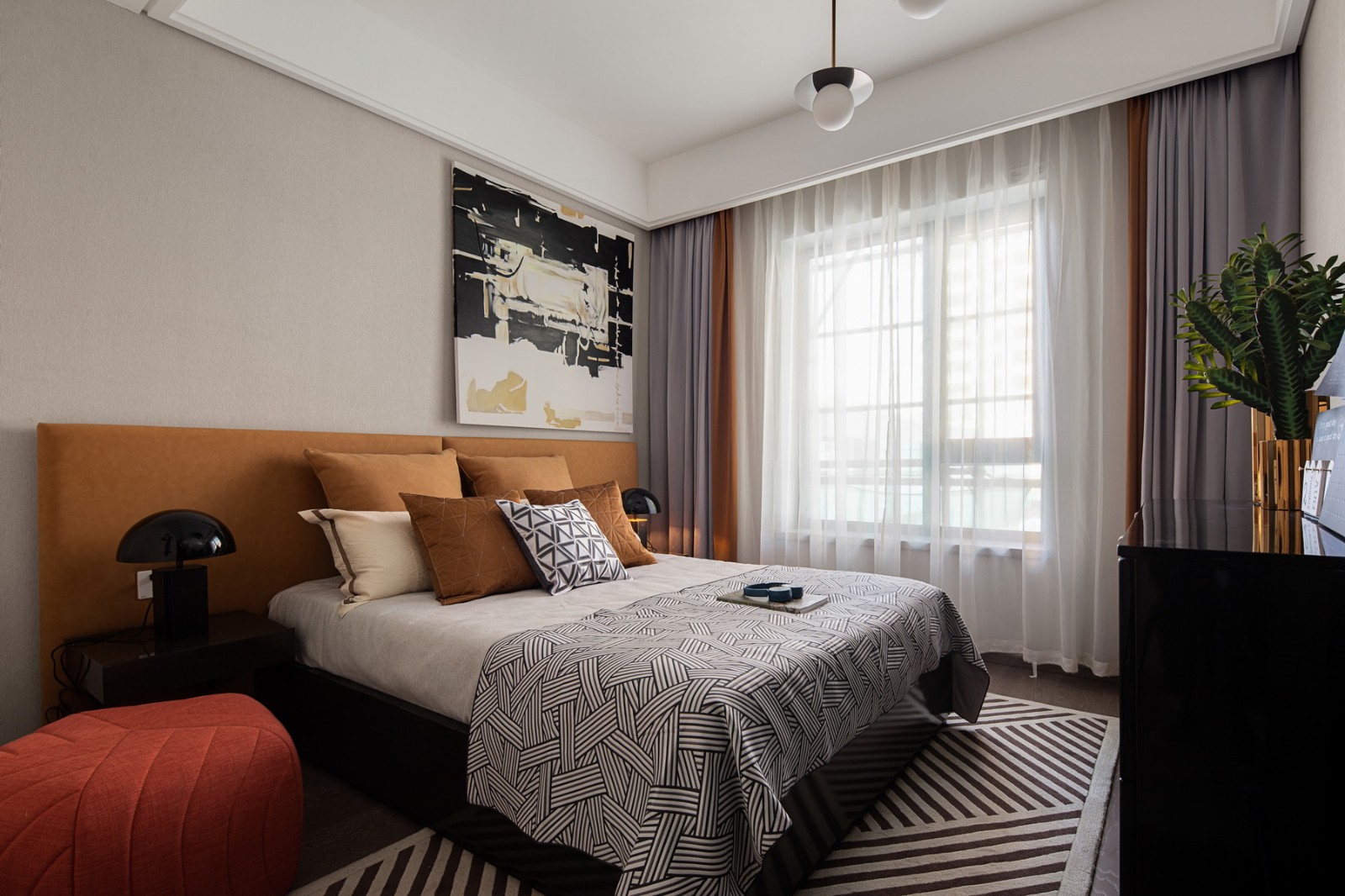 現代輕奢風格室內設計家裝案例-客臥 現代輕奢風格室內設計家裝案例-客臥