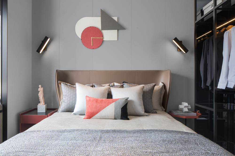 現代前衛風格室內家裝案例效果圖-主臥 現代前衛風格室內家裝案例效果圖-主臥