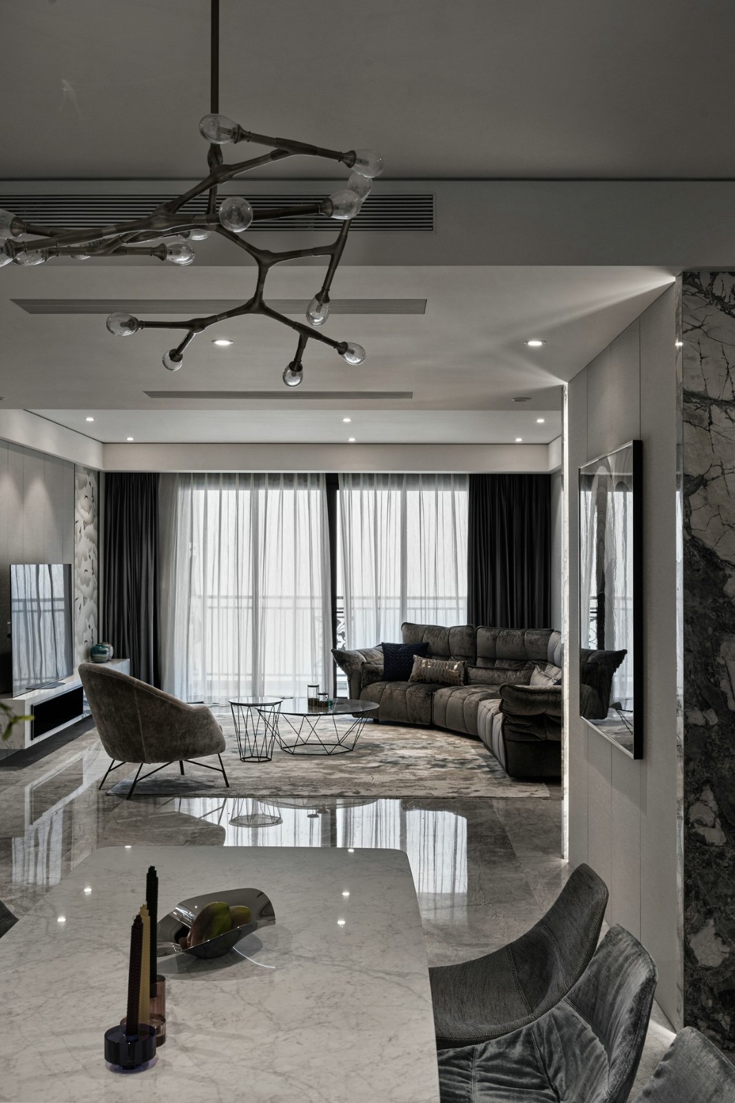 現代奢華輕奢風格家裝設計室內裝修效果圖-客廳 現代奢華輕奢風格家裝設計室內裝修效果圖-客廳