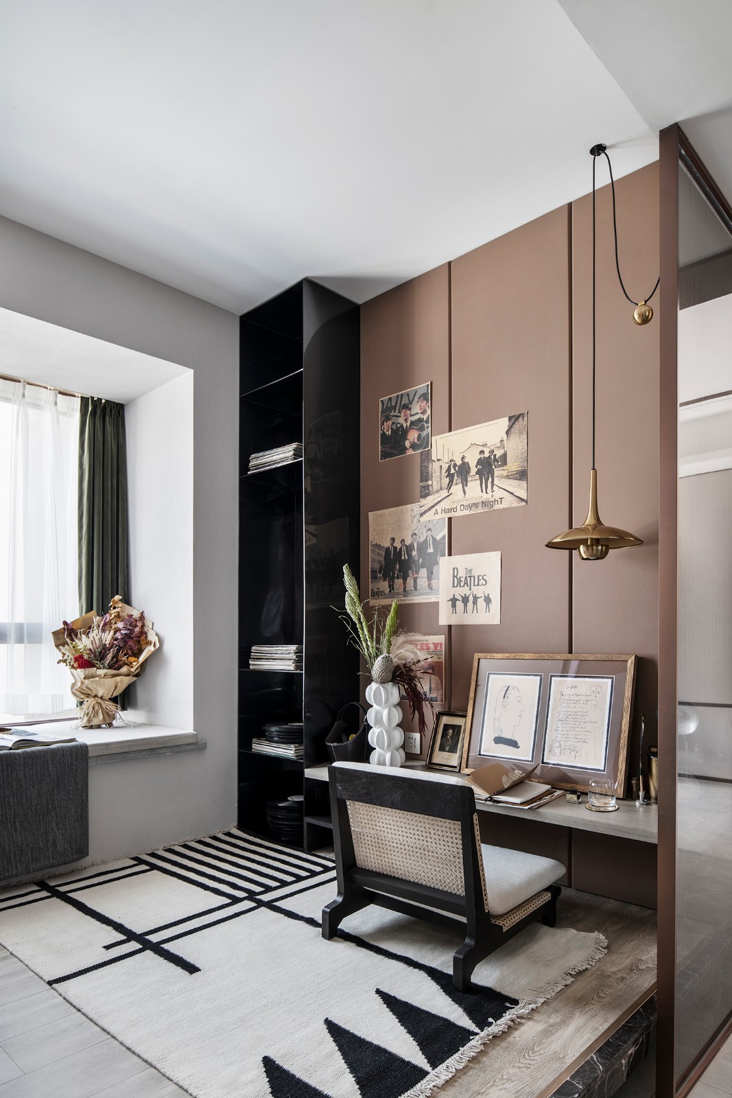 現(xiàn)代輕奢風(fēng)格室內(nèi)設(shè)計(jì)家裝案例-書(shū)房 現(xiàn)代輕奢風(fēng)格室內(nèi)設(shè)計(jì)家裝案例-書(shū)房