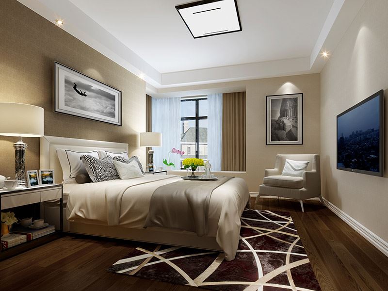 河源市松濤居現代簡約風格三居室裝修案例