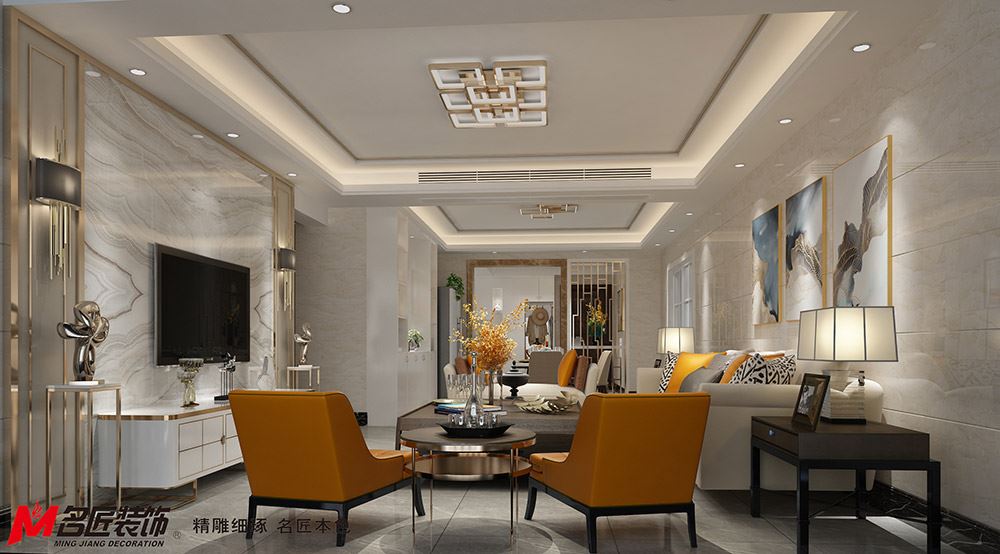 茂名市鳳凰城歐式風格三居室裝修案例