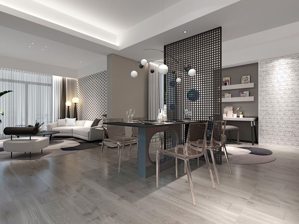 佛山市卓越蔚藍(lán)星宸現(xiàn)代簡(jiǎn)約風(fēng)格三居室裝修案例