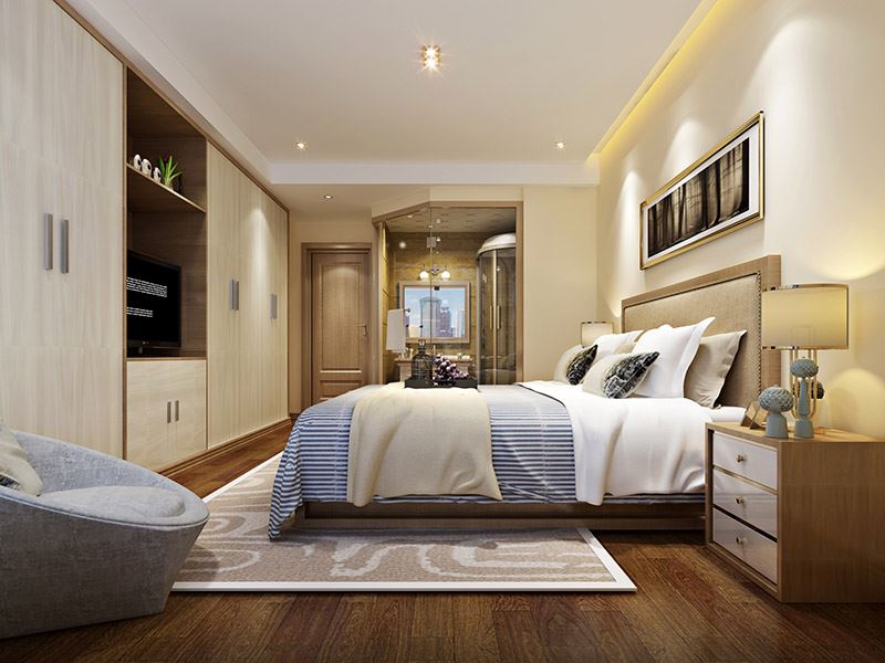 河源市富隆大樓現代簡約風格四居室裝修案例