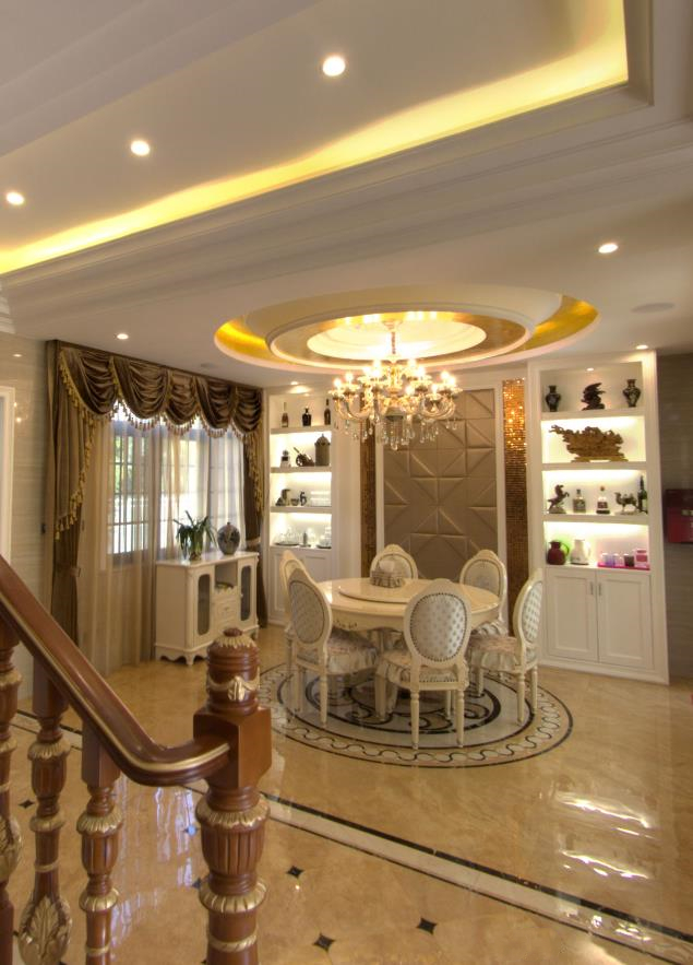 別墅裝修歐式奢華風格-餐廳全景 別墅裝修歐式奢華風格-餐廳全景