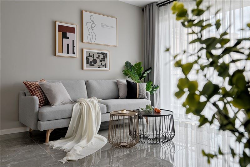 江門市天鵝灣北歐風格三居室裝修案例