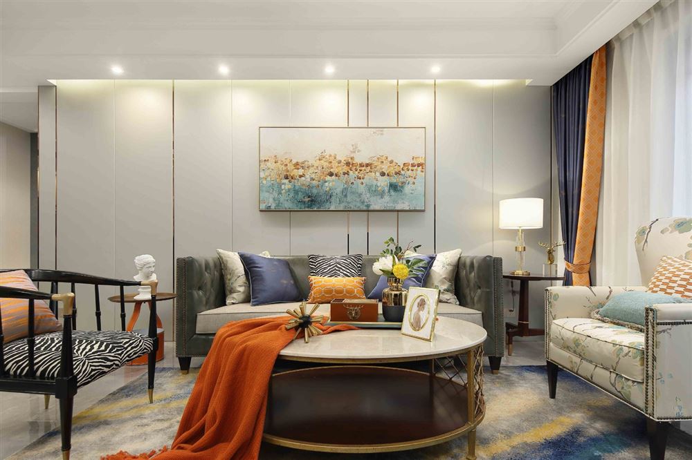 湛江市中行宿舍美式風(fēng)格三居室裝修案例