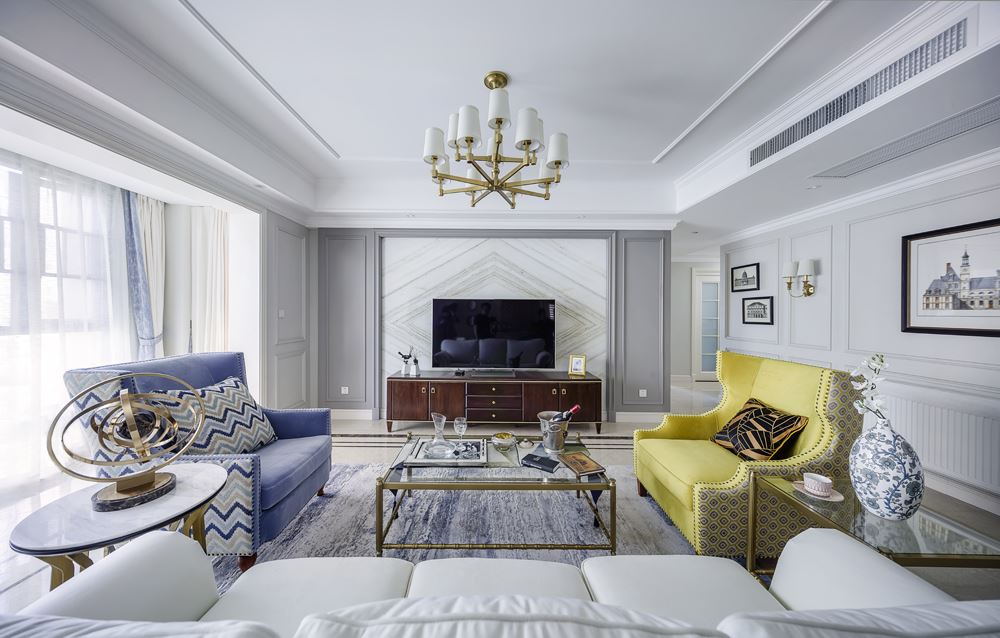 湛江市富通城歐式風格四居室裝修案例