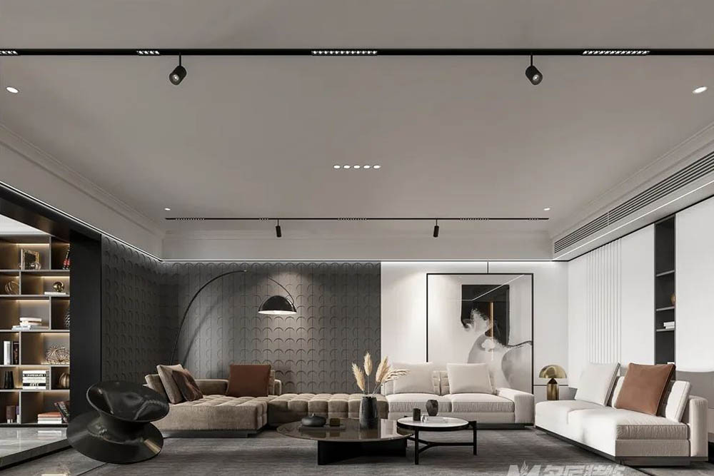 潮州市濱江雅居輕奢風格四居室裝修案例