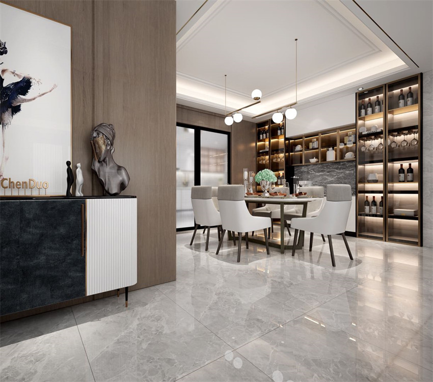 廣州市中海康城現代簡約風格四居室裝修案例