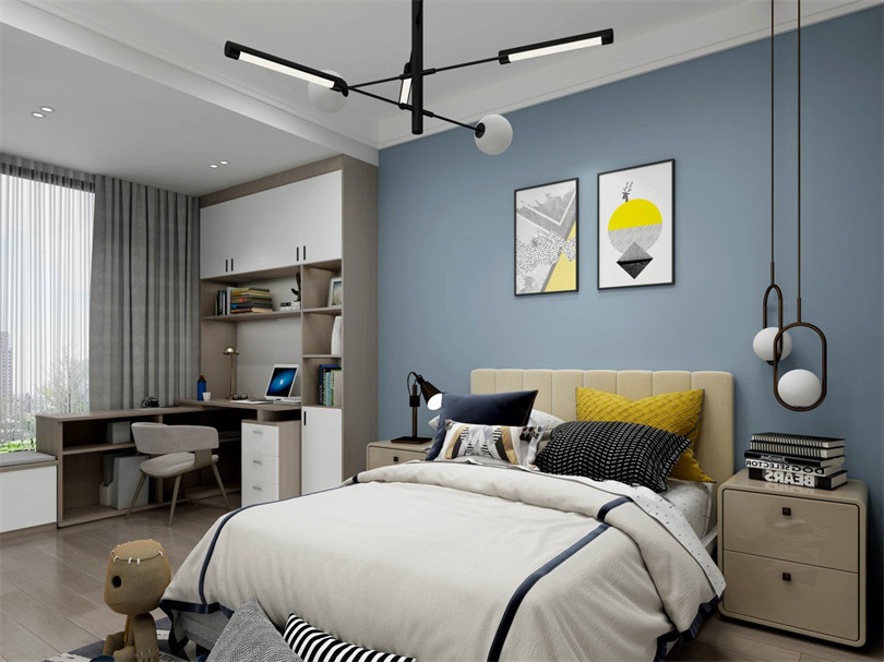 廣州市駿景花園輕奢風格四居室裝修案例